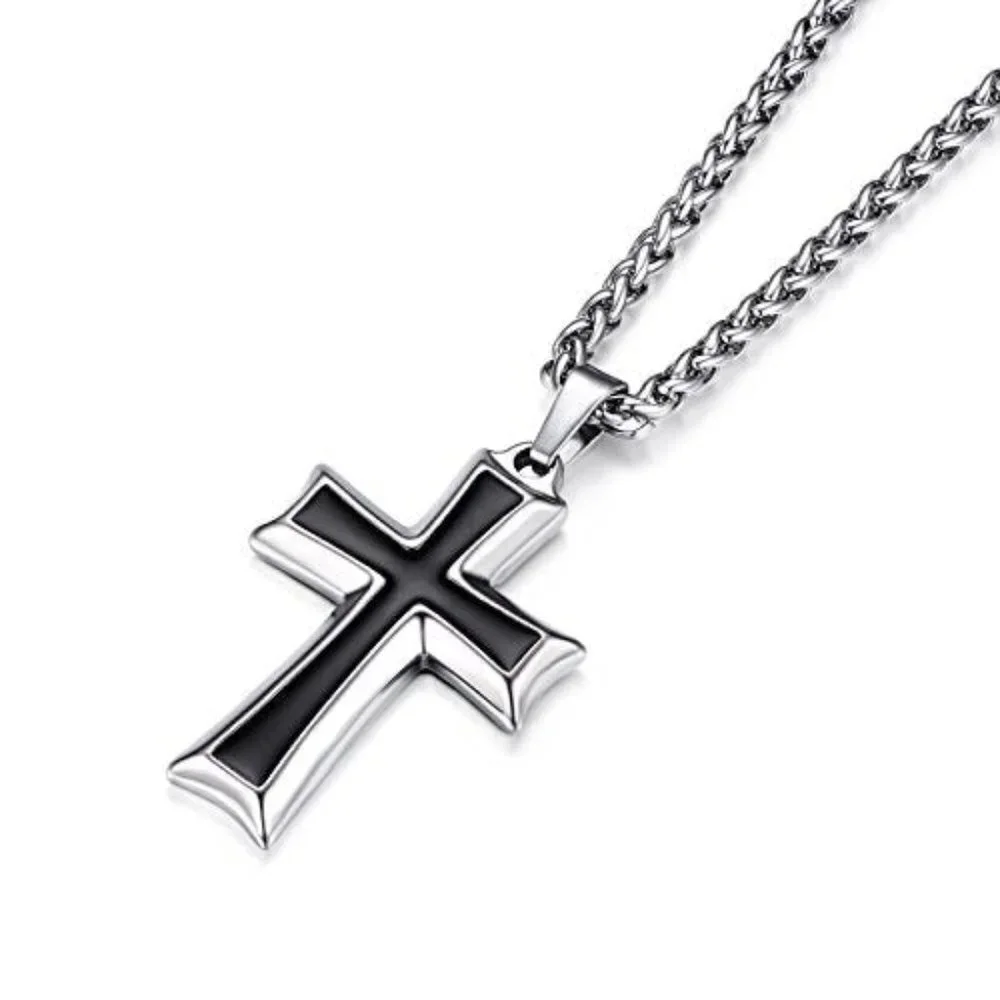 Men's Stainless Steel Cross Necklace